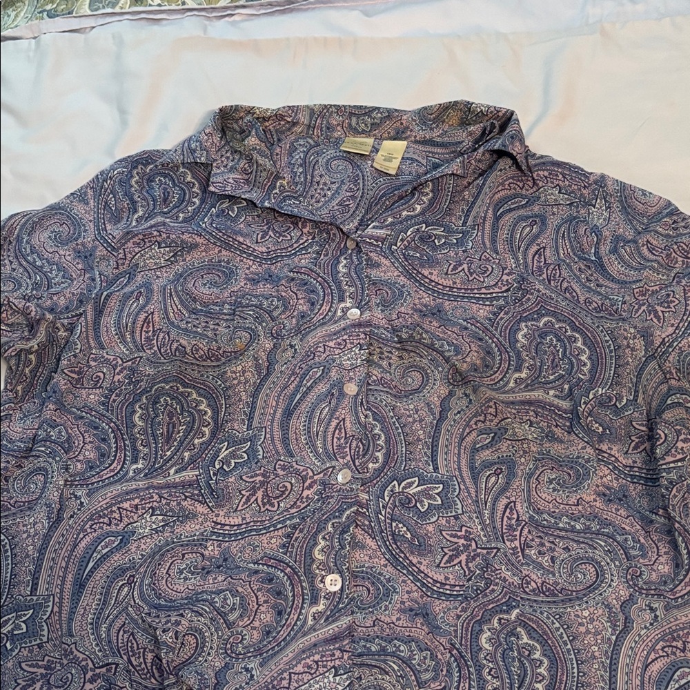 Emma James Purple Paisley Blouse